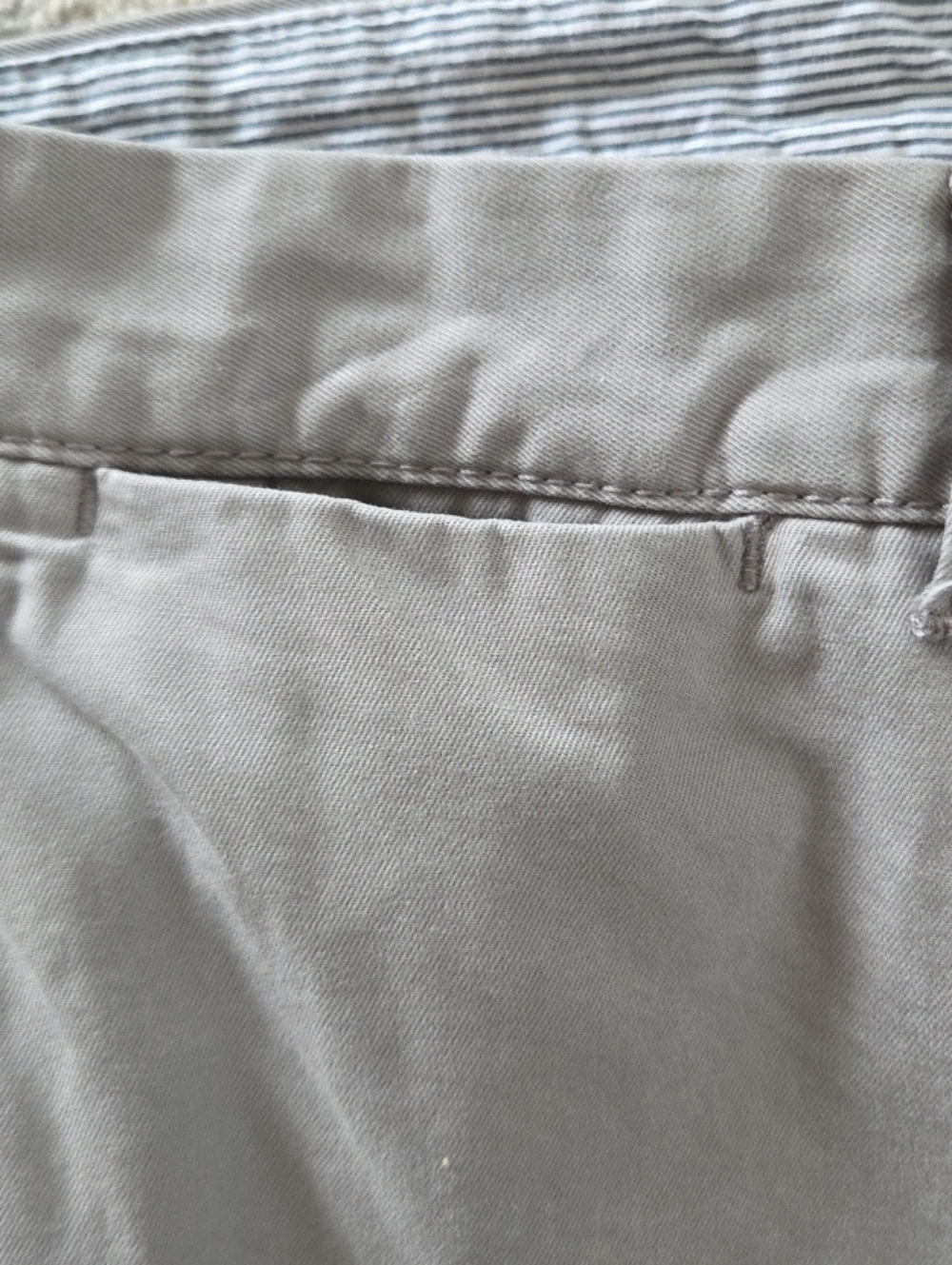 VTG Tommy Hilfiger Pants Mens 33 Gray 100% Cotton Khakis Chinos Flat Front 33x32 - Picture 4 of 10